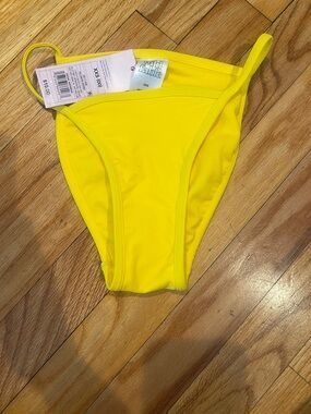 wild fable Yellow High-Cut Bikini Bottom